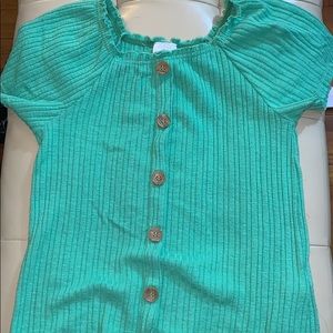Zara Shirts & Tops - 💚Green short sleeve shirt Zara Shirts & Tops - 💚Green short sleeve shirt